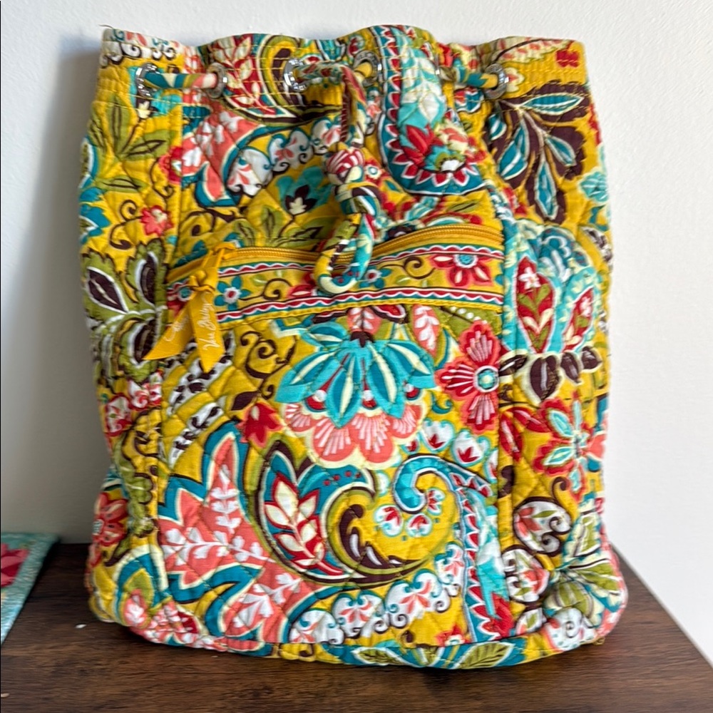 Vibrant Floral Quilted Tote Bag
